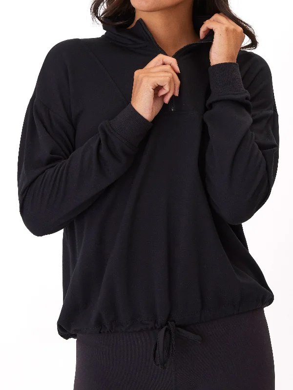 Nyla Feather Fleece Half Zip Pullover