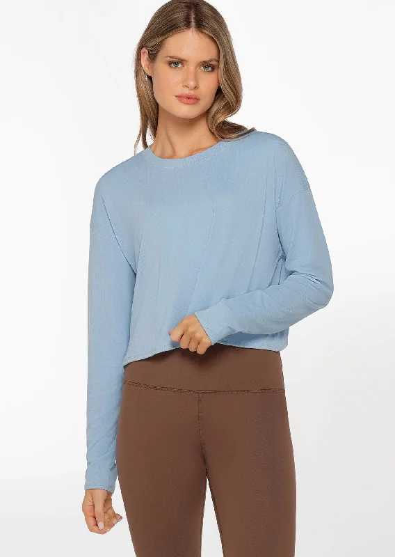 Lorna Jane Bliss Long Sleeve Top - Moontide