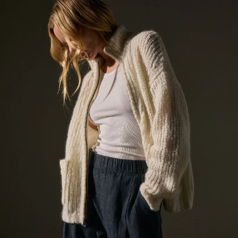 Cloud Knit Cardigan - Snow