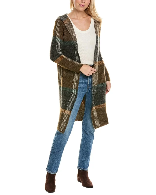 Joseph A. Hooded Duster Coat