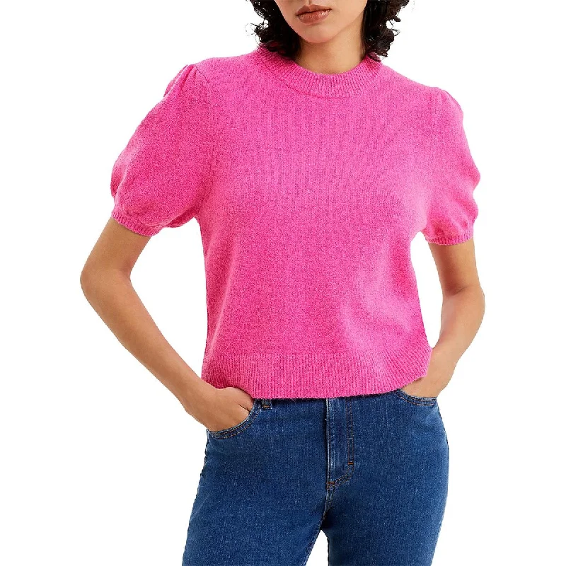 Vhari Womens Crewneck Short Sleeve Pullover Sweater