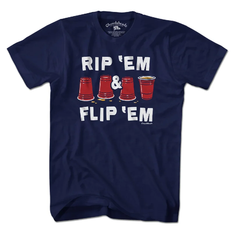 Rip 'Em & Flip 'Em Flip Cup T-Shirt