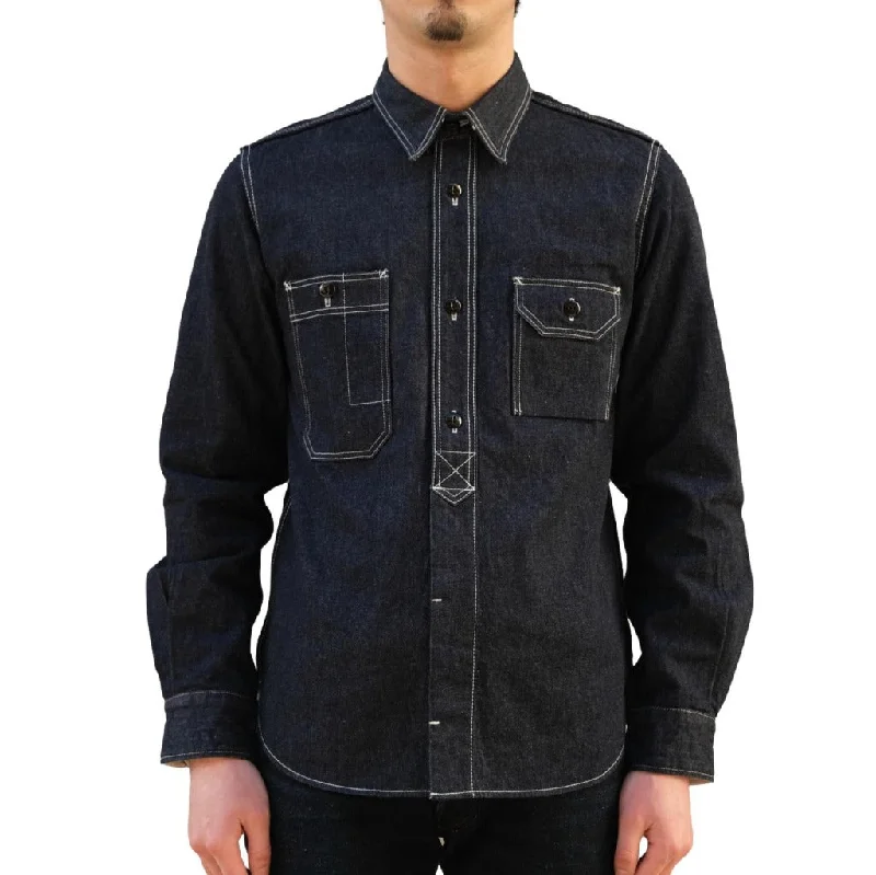 Studio D'Artisan Selvedge Denim Work Shirt