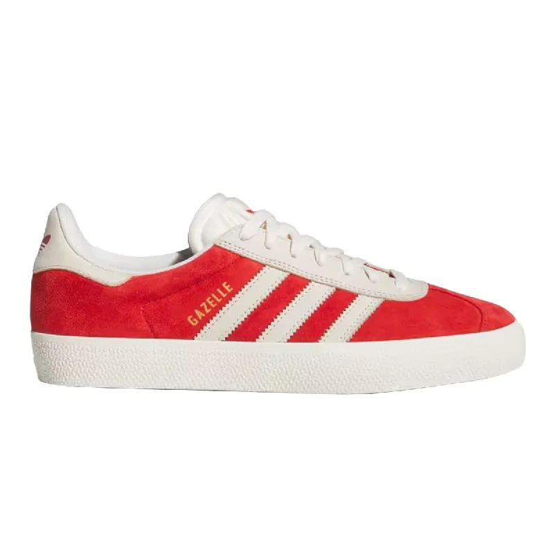 Adidas Gazelle ADV Shoes - Better Scarlet / Chalk White / Gold Metallic