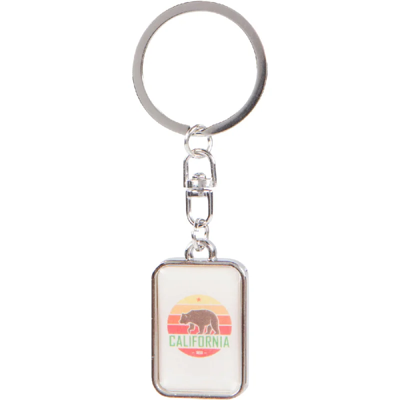 California Sunset Stripe Keychain