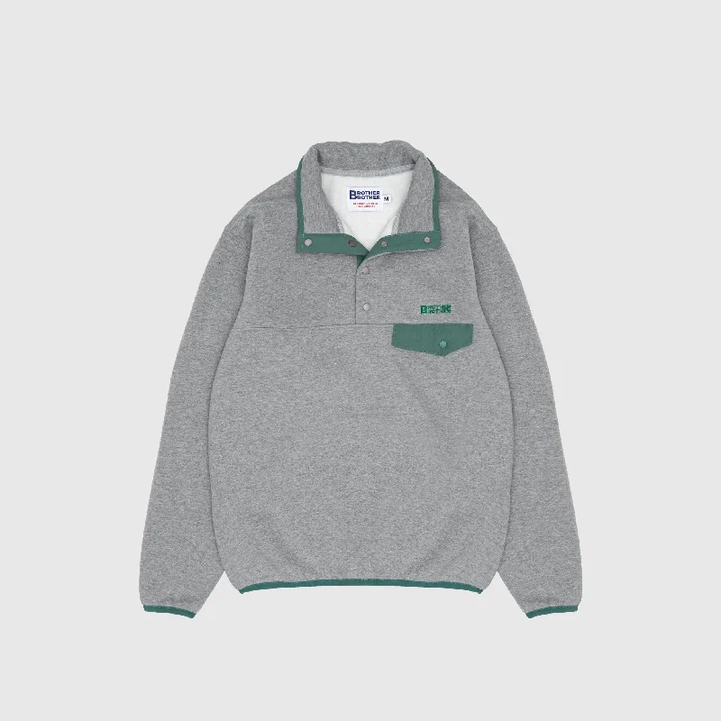 SNAP NECK FLEECE