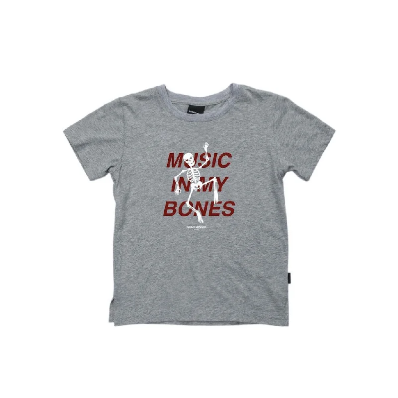 Gray "Music In My Bones" T-Shirt