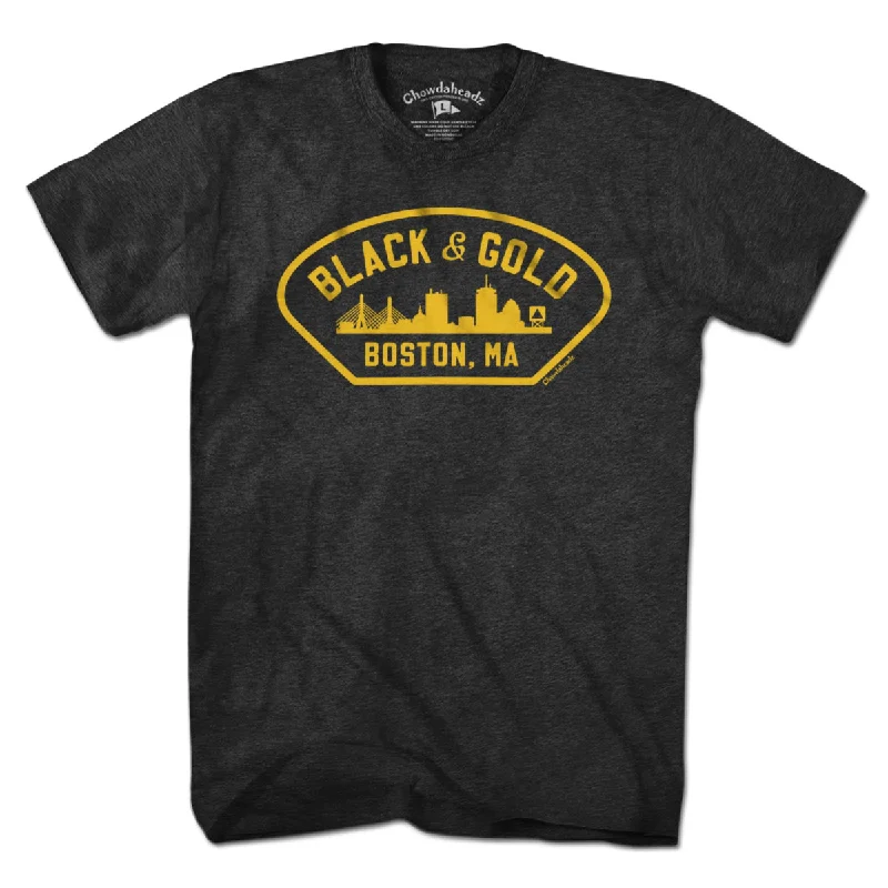 Black & Gold Boston Naval T-Shirt