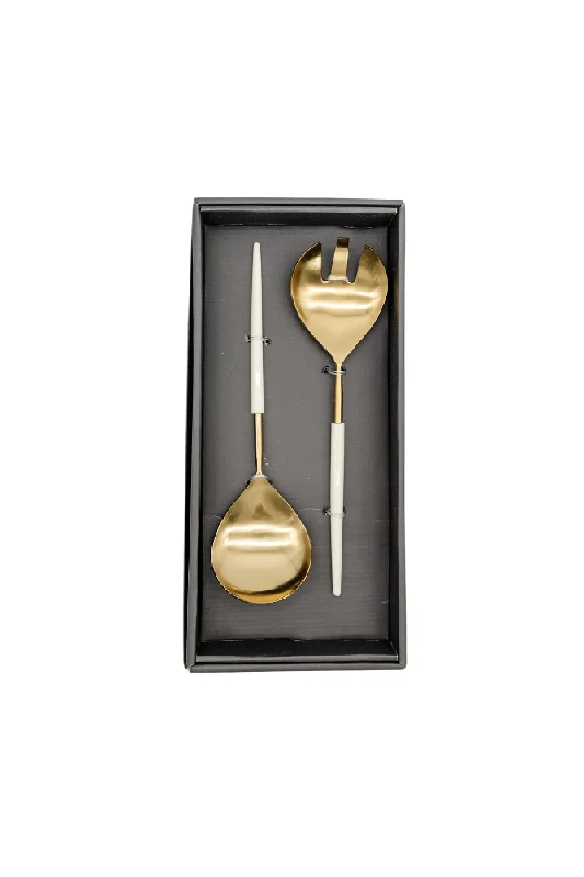 Gold Salad Servers