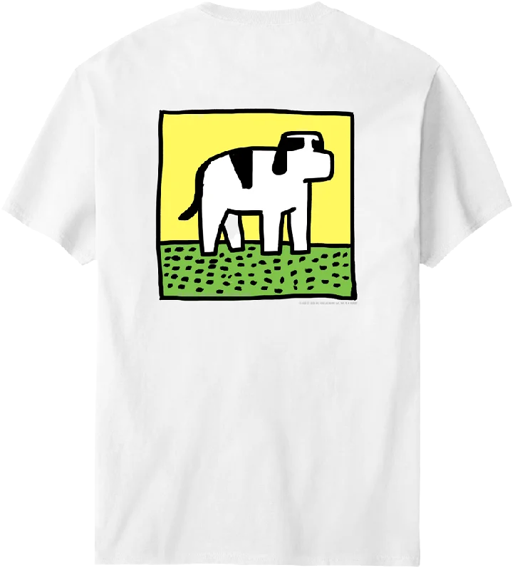 Hair-ing Dog On Lawn T-Shirt