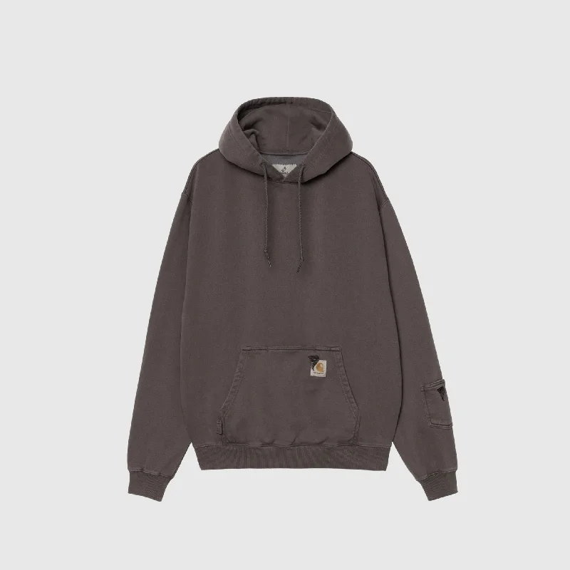 x INVINCIBLE HOODED PIGMENT DYED SWEAT