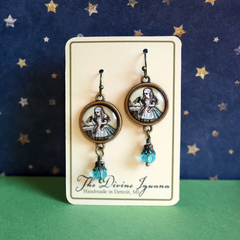 Alice "Drink Me" Victorian Earrings