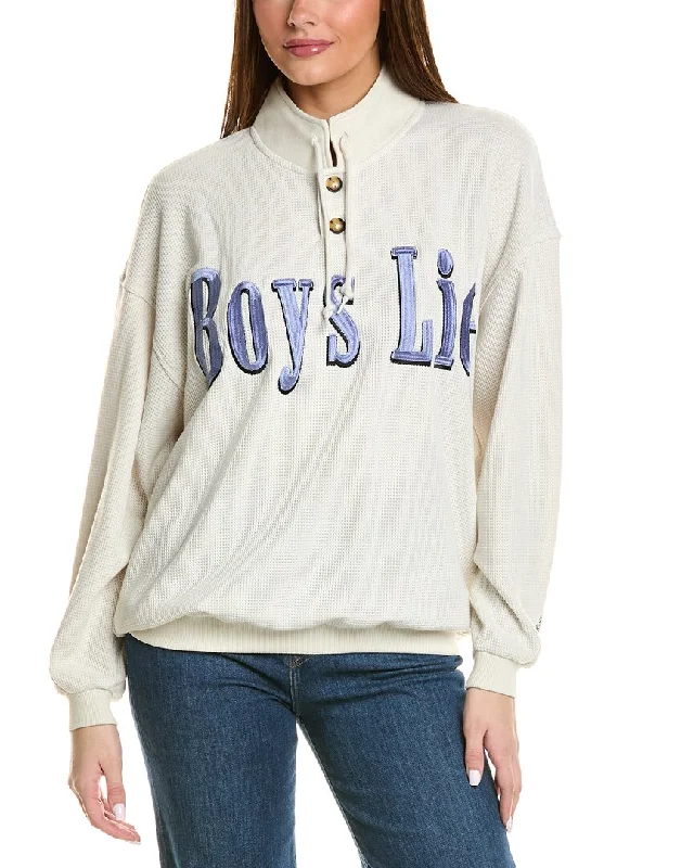 Boys Lie Smitten Thermal Crewneck Pullover