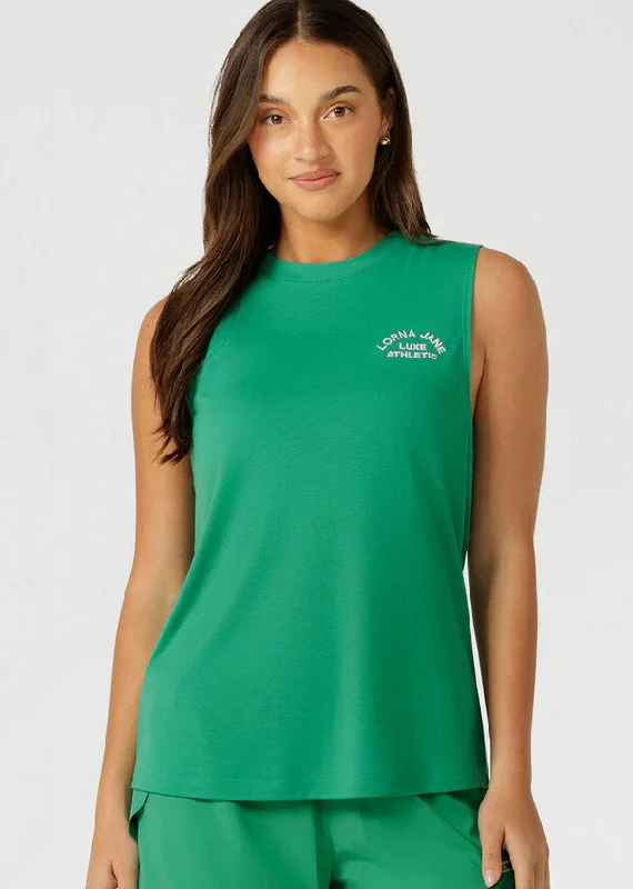 Lorna Jane Lotus Muscle Tank - Sea Glass