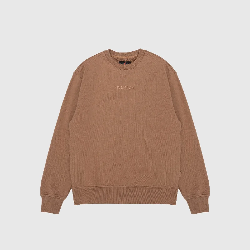 WORDMARK CREWNECK "ARCHAEO BROWN"