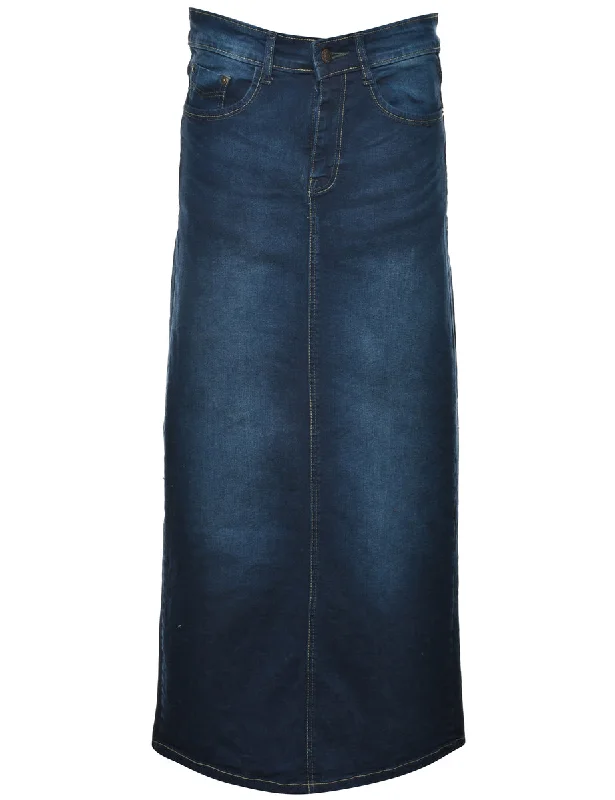 A-Line Denim Skirt - M