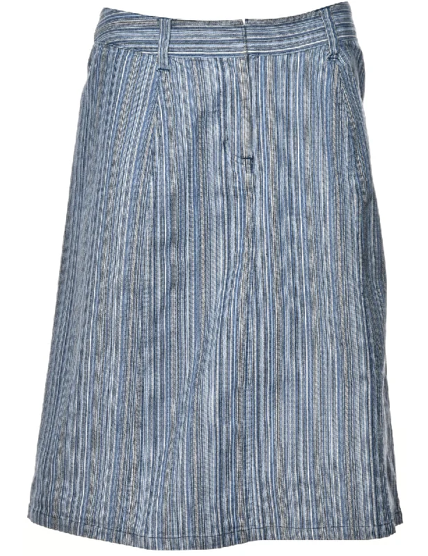 A-Line Denim Skirt - M