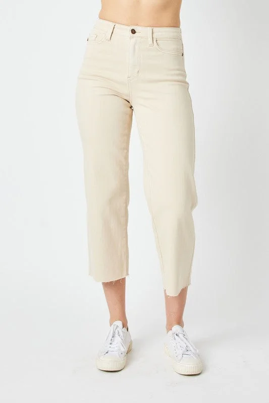 Judy Blue High Rise Cropped Wide Leg