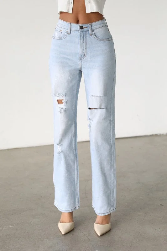 Dogma High Rise Straight Jeans