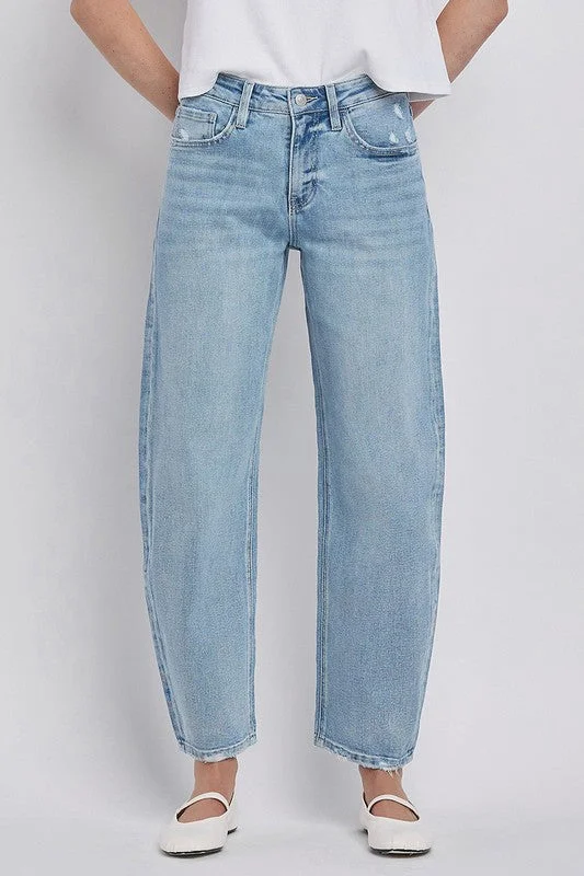 Vervet High Rise Barrel Leg Jeans