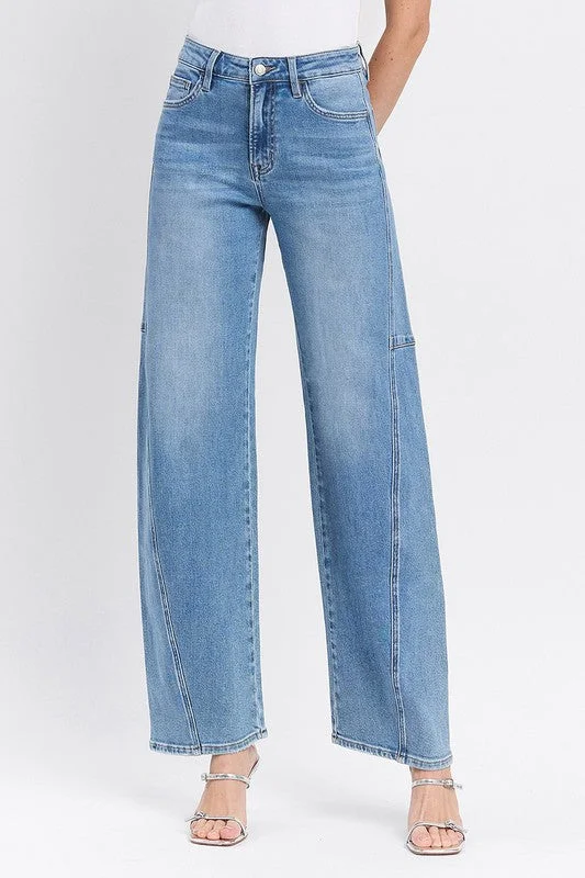 Vervet Super High Rise Wide Barrel Jeans