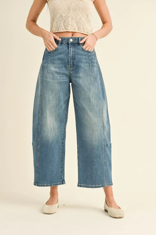 Miou Muse Barrel Leg Jeans