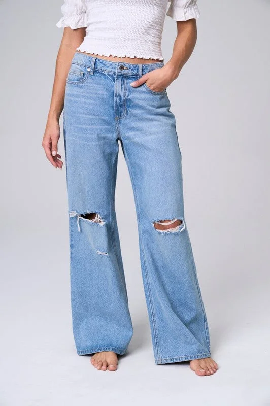 Sneak Peek High Rise Straight Jeans