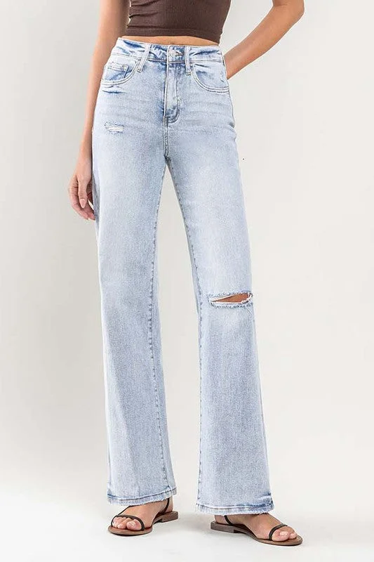 Vervet 90's Vintage Super High Rise Straight Jeans