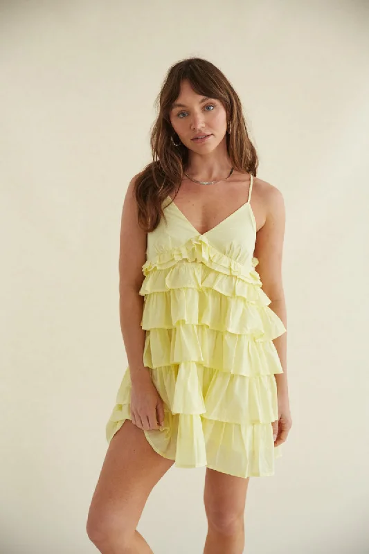 Ella Tiered Ruffle Babydoll Mini Dress