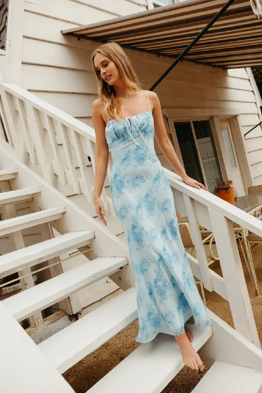 Miranda Watercolor Floral Maxi Dress