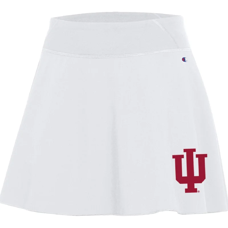 Ladies Indiana Hoosiers Fan White Skirt