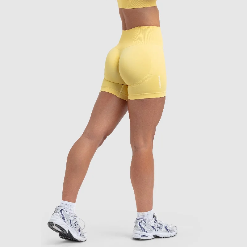 Scrunch 2 Seamless Shorts - Butter Yellow