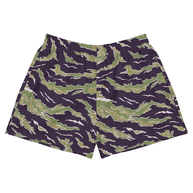 Tiger Stripe Camo Women’s Recycled Athletic Shorts