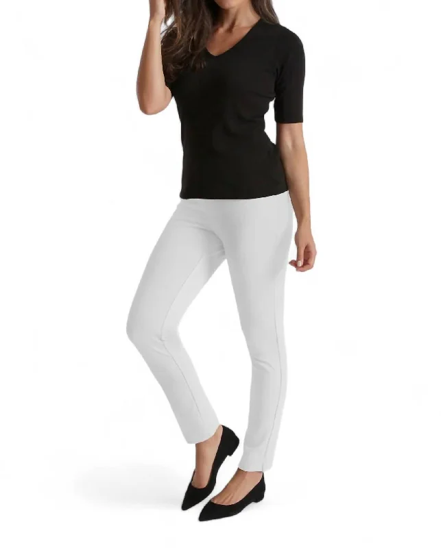 Jasmine Slim Pant In White